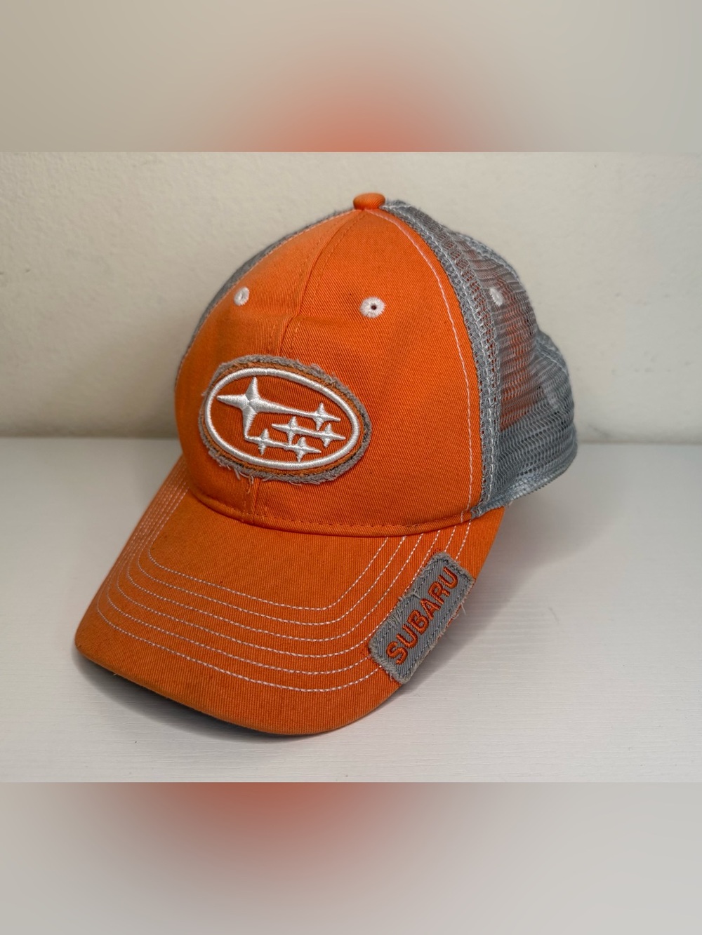 🧡 Subaru Rally Trucker Hat SnapBack Mesh Back Embroidered Logo